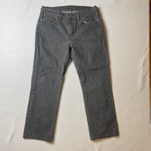 Levis 514 Straight Fit Gray Denim Jeans Mens Size 32x30 Classic Pants